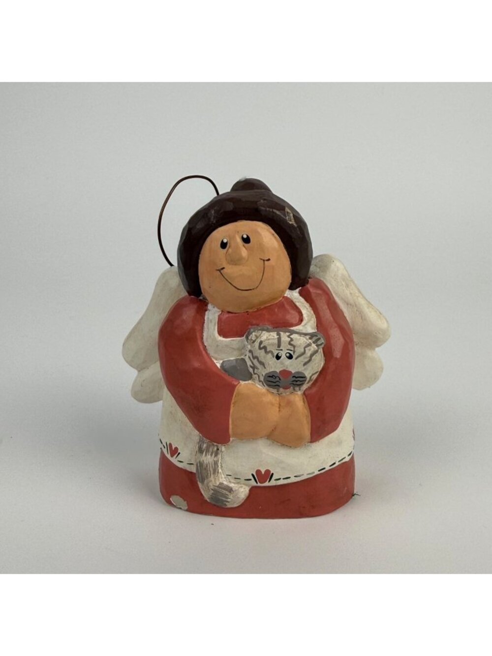 Vintage Eddie Walker Girl Angel Holding Kitten 4" Midwest of Cannon Falls